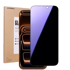 【ブルーライトカット＆覗き見防止】LXBESOS for 17 Pro Max ガラスフィルム アイフォン 17 Pro Max 覗き見防止 プライバシー保護 液晶保護フィルム 日本旭硝子製 9H硬度 ブルーライト 気泡レス 指紋防止 視力を保護 目の疲れ軽減