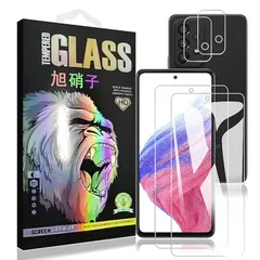対応 Galaxy A53 5G フィルム 【2+2 枚セット-AGC旭硝子 - 高 品質】 galaxy a53 5g ガラスフイルム 【2枚】+ レンズフィルム 【2枚】 ギャラクシー A53 5G 液晶保護フィルム SCG15 SC-53C 強化ガラス 