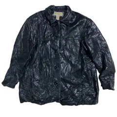 レザー ジャケット ブラック バイカー メローナ 革ジャン メンズ 古着 長袖 アウター