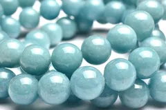 希少◇空色ブルー トロレアイト (トロール石)　11.5mm　ブレスレット 1個売り パワーストーン 天然石 _BG6003-115