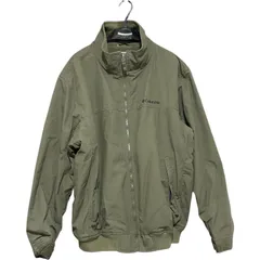 Z1609コロンビア/Columbia フリースジャケット ジップアップ サイズXXL メンズ カーキ アウター ボア