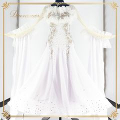 クリスアン クチュール 高級 社交ダンス 衣装 モダンドレス フェザー