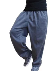 Silver Style(シルバー スタイル) スウェットパンツ メンズ ゆったり ダンス トレーニング 裾リブ (グレー,  L)