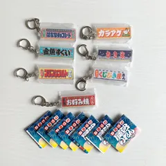 お祭りの屋台のれん アクリルキーホルダー 7種セット ガチャ