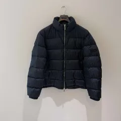 R DIOR ダウンジャケット ネイビー 42サイズ Dior Oblique Down Jacket Navy Blue Technical Jacquard | DIOR