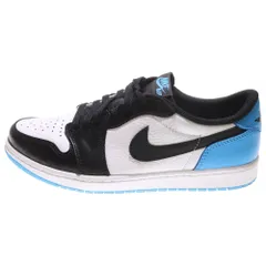 NIKE (ナイキ) AIR JORDAN 1 LOW OG BLACK POWDER BLUE UNC エアジョーダン1 ローカットスニーカー ブルー/ブラック/ホワイト US10.5/28.5cm CZ0790-104
