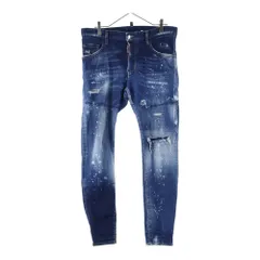 DSQUARED2 (ディースクエアード) Super Twinky Jeans ペイントデニムパンツ ジーンズ インディゴ S71LB0945