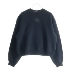 ALEXANDER WANG (アレキサンダーワン) ロゴプリント クルーネック スウェットシャツ トレーナー ブラック 4CC3221360のサムネイル