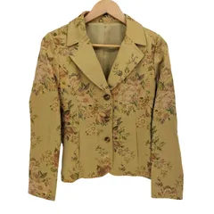 ニコル NICOLE フラワーデザイン 3B テーラードジャケット レディース JPN：38 