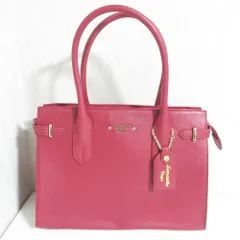 美品 SAMANTHA VEGA サマンサベガ 2WAY トートバッグ ショルダーバッグ ピンクレッド レディース 古着 中古 USED