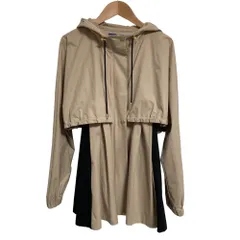 良品 BLUE LABEL CRESTBRIDGE ブルーレーベルクレストブリッジ 2WAYライトクロスブルゾン 55F08-765-42 サイズ36 ベージュ レディース 古着 中古 USED