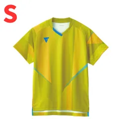 【新品・５５%割引】卓球 ゲームシャツ ユニフォーム V-GS203 S ヴィクタス VICTAS イエロー 黄色 31487 ユニホーム