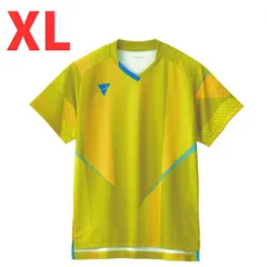 【新品・半額】卓球 ゲームシャツ ユニフォーム V-GS203 XL 2L O ヴィクタス VICTAS イエロー 黄色 31487 ユニホーム