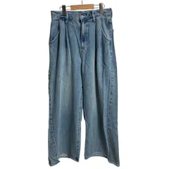 美品 25SS JOURNAL STANDARD ジャーナルスタンダード 2タックワイドデニムパンツ ジーンズ サイズ38 ライトブルー レディース 古着 中古 USED