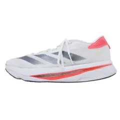 良品 adidas アディダス ADIZERO SL2 ランニング シューズ スニーカー 靴 IF6745 US10 28.0cm 白 ホワイト 赤 レッド メンズ 古着 中古 USED