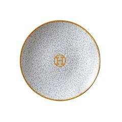 超美品】エルメス モザイク24 デザートプレート 21cm ゴールド 5M28