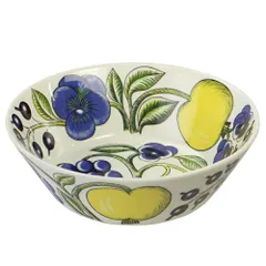 アラビア ARABIA ボウル イエローパラティッシ 17cm ホワイト×ブルー×イエロー 【お取り寄せ】