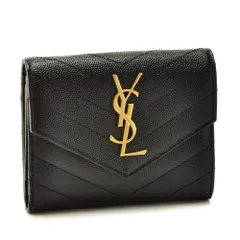 サンローランパリ SAINT LAURENT PARIS 財布 折財布 403943-BOW01 1000 【MONOGRAMME SAINT LAURENT MATELASSE】 NERO 【お取り寄せ】のサムネイル