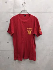アヴィレックス/Avirex ワッフルクルーネック半袖Tシャツ XLサイズ レッド＊mkk008