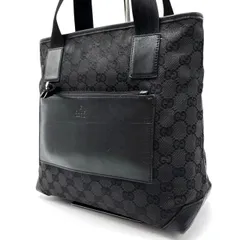 【良品】 GUCCI グッチ GG柄 キャンバス ハンドバッグ トートバッグ ブラック 黒 レディース メンズ ユニセックス 男女 ヴィンテージ y2k