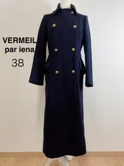 VERMEIL par iena メルトンミリタリーロングコート ロングコート ミリタリーコート メルトン素材 ゴールドボタン 秋冬 アウター 38のサムネイル