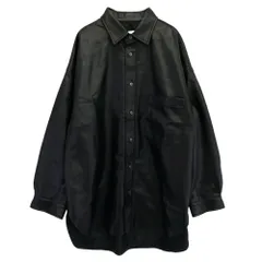MAISON SPECIAL メゾンスペシャル 11232311218 Recycle Leather Prime-Over Shirt Coat リサイクルレザー フェイクレザー プライムオーバー シャツ コート ブラック系 1【美品】【中古】のサムネイル