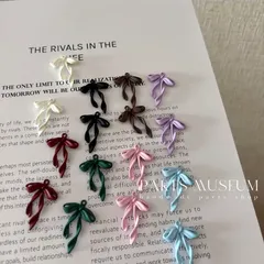 パミュパーツ♡メタルチャーム/かわいいすぎるくるくるゆら〜りリボンちゃん୨୧ 1セット(1色)4個175円