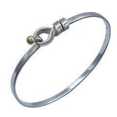 ティファニー TIFFANY＆CO ラブノットバングル シルバーxゴールド 925/750 ジュエリー