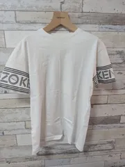 白　KENZO ケンゾー　Tシャツ　袖ロゴ　プリント　S