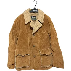 Z1608sears ファラオジャケット/ベージュBEG 80's 黒タグ 裏ボア コート レザージャケット