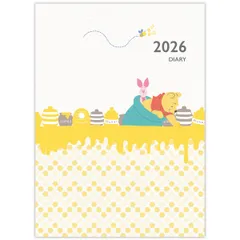 ホールマーク ディズニー くまのプーさん 手帳 2026年 A5 マンスリー ファミリー手帳 845841 (2025年 12月始まり) [くまのプーさん]
