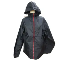 メンズ（L）United Athle　黒ナイロンパーカー　7025-01