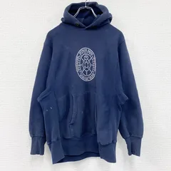 【3点以上まとめ買いで20%OFF】古着 used　70s　champion　チャンピオン　リバースウィーブ　フーディー/スウェットパーカー　紺　ネイビー　Mサイズ