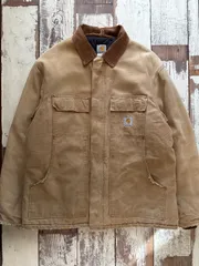 カーハート Carhartt トラディショナルジャケット　カバーオール  ダック地　ダブルジップ 古着 アメカジ 90s