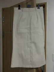 マーメイドストレッチロング丈スカート ベージュ