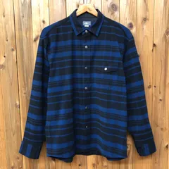 未使用 THE NORTH FACE ノースフェイス メンズM ストレッチフランネルシャツ 長袖シャツ チェックシャツ トップス ブルー ロングスリーブ 吸汗速乾 カジュアル アウトドア