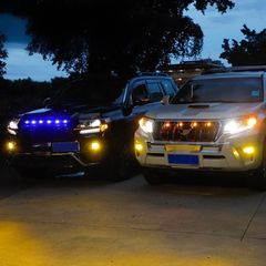 150プラド ホーミングライトマウント 焔 ステンレス ボルトオン 加工
