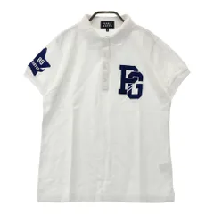 サイズ：2 PEARLY GATES パーリーゲイツ  半袖ポロシャツ 襟星プリント  ホワイト系 [240101559978] ゴルフウェア レディース ストスト