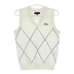 サイズ：M CALLAWAY キャロウェイ  Vネックニットベスト  ホワイト系 [240101560107] ゴルフウェア レディース ストスト