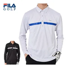 フィラゴルフ 格子柄ジャガード 長袖 ポロシャツ ウェア メンズ M-LL 784-513 