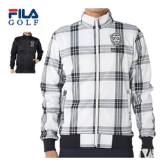 フィラゴルフ チェック柄 裏フリース 3層ボンディング フルジップ ブルゾン ウェア メンズ 784-209 M-3L 
