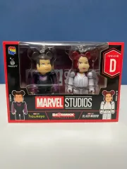D賞) BE@RBRICK(ベアブリック) MARVEL(マーベル) black widow（ブラックウィドウ） ホークアイ セット