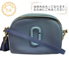 MARC JACOBS マークジェイコブス H112L01SP21 491  ハーフムーン フリンジチャーム付き スナップショット  ショルダーバッグ ブルー レディース