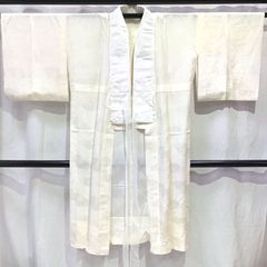 J3 未使用　正絹単衣長襦袢　藤立涌模様 ゆったり アイボリー J3 未使用 正絹単衣長襦袢 藤立涌模様 ゆったり アイボリー - メルカリ