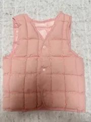 新品 ピンク色 キッズ用 ダウン ベスト