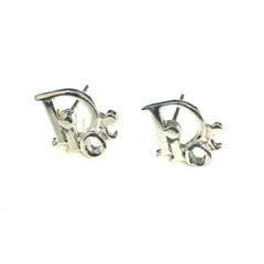 Christian Dior　クリスチャンディオール  Diorロゴ　ピアス ：B3221