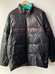 adidas バイカラー ダウンジャケット X55982 ブラウン×ブラック /O