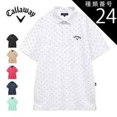 種類24：ホワイト(1030)/M キャロウェイ -3℃裏クール ロゴプリントカノコ 半袖 ポロシャツ ゴルフウェア メンズ 2025年春夏モデル M-3L C25134110 