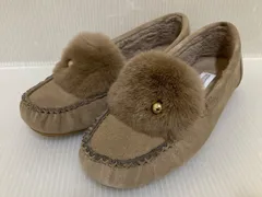 MACKINT PHILOSOPHY ファーモチーフボアモカシン（スエード） ベージュ /23.5cm