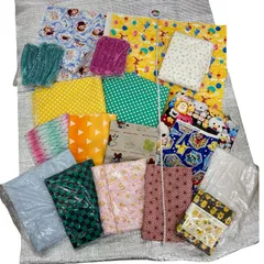 186001 生地 まとめ売り  18点 コットン ハギレ ディズニー 鬼滅の刃